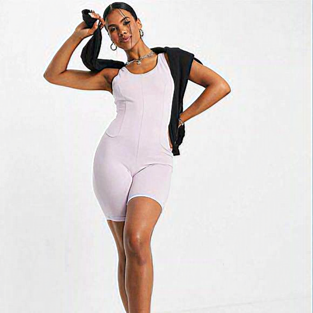 Nike | Icon Clash Romper Unitard in Pale Purple